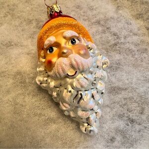 Christopher Radko Vintage Santa Two’s Company Ornament Double Sided‎ Santa Claus